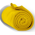 Fleece Throw Blanket 50"x60" - Yellow **** FREE RUSH ****
